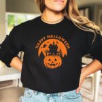 Happy Halloween Sweatshirt, Halloween Pumpkins Shirt, Halloween Shirts, Halloween Sweatshirt, Cute Halloween Shirt - Image 3