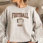 Football Babe Sweatshirt, Football Babe T-Shirt, Football Sweatshirt For Women, Womens Football Shirts - Image 5