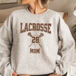 Personalized Lacrosse Mom Sweatshirt, Personalized Player Number Lacrosse Mom T-Shirt, Lacrosse Mom Shirts, Lacrosse Shirts For Women