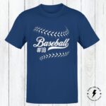Personalized Baseball Shirt, Baseball Player Number Shirt, Personalized Number Baseball Birthday Gift, Adult and Youth Sizes - Image 3