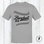 Personalized Baseball Shirt, Baseball Player Number Shirt, Personalized Number Baseball Birthday Gift, Adult and Youth Sizes - Image 6