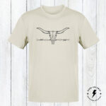 Cow Skull And Barbed Wire Tee Shirt, Ranch Shirt, Trendy Country Style, Southwest Style Shirt - Image 9