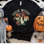 Feelin' Witchy Halloween Sweatshirt, Halloween Witch Shirt, Halloween Shirts, Halloween Sweatshirt, Funny Halloween Shirt - Image 3