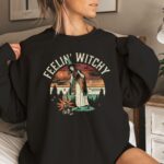 Feelin' Witchy Halloween Sweatshirt, Halloween Witch Shirt, Halloween Shirts, Halloween Sweatshirt, Funny Halloween Shirt