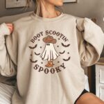 Boot Scootin' Spooky Halloween Sweatshirt, Boot Scootin' Spooky Halloween Shirt, Halloween Sweatshirt, Funny Halloween Shirts