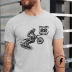 Personalized Motocross Shirt, Custom Dirt Bike Shirt With Rider Name And Number, Motocross Shirt, Adult And Youth Sizes