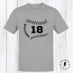 Personalized Baseball Shirt, Baseball Numbers Shirt, Personalized Number Baseball Birthday Gift, Adult and Youth Sizes - Image 4