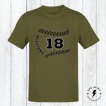 Personalized Baseball Shirt, Baseball Numbers Shirt, Personalized Number Baseball Birthday Gift, Adult and Youth Sizes - Image 6