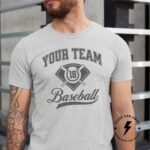 Personalized Baseball Shirt, Personalized Baseball Tee, Custom Team Name And Optional Player Number Shirt, Adult And Youth Sizes