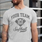 Personalized Softball Shirt, Personalized Softball Tee, Custom Team Name And Optional Player Number Shirt, Adult And Youth Sizes - Image 2