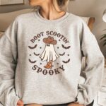 Boot Scootin' Spooky Halloween Sweatshirt, Boot Scootin' Spooky Halloween Shirt, Halloween Sweatshirt, Funny Halloween Shirts - Image 2