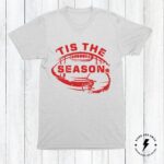 Tis The Season Football Shirt With Custom Print Colors, Gameday Football Shirt - Image 4