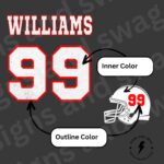 Personalized Football Shirt, Football Mom Shirt, Football Hoodie, Name And Number Sweatshirt, Game Day Football Shirt - Image 6