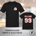 Personalized Football Shirt, Football Mom Shirt, Football Hoodie, Name And Number Sweatshirt, Game Day Football Shirt