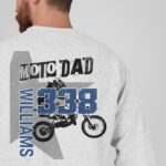 Moto Dad Shirt, Motocross Dad Sweatshirt With Rider Name And Number, Motocross Shirt, Raceday Shirt - Image 2