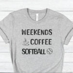Weekends Coffee Softball Sweatshirt, Softball Mom Hoodie, Softball Mom Shirts, Softball Gameday Sweatshirts - Image 3