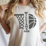 Personalized Basketball Sweatshirt, Custom Basketball Shirt, Basketball Player Name And Number Hoodie - Image 2