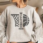 Personalized Basketball Sweatshirt, Custom Basketball Shirt, Basketball Player Name And Number Hoodie - Image 8
