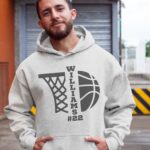 Personalized Basketball Sweatshirt, Custom Basketball Shirt, Basketball Player Name And Number Hoodie - Image 5
