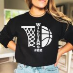 Personalized Basketball Sweatshirt, Custom Basketball Shirt, Basketball Player Name And Number Hoodie - Image 3