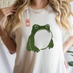 Grumpy Frog Sweatshirt, Vintage Style Japanese Art Sweatshirt, Matsumoto Hoji Frog, Funny Frog Shirt, Cute Frog Sweatshirt - Image 2