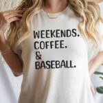 Weekends Coffee Baseball Sweatshirt, Baseball Mom Hoodie, Baseball Mom Shirts, Baseball Gameday Sweatshirts - Image 3