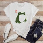 Grumpy Frog Sweatshirt, Vintage Style Japanese Art Sweatshirt, Matsumoto Hoji Frog, Funny Frog Shirt, Cute Frog Sweatshirt - Image 4