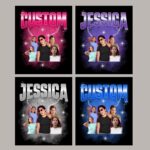 Custom bootleg shirt with your photos, Personalized Photo Vintage T-Shirt, 90s Style Concert Shirt, Custom Rap Tee - Image 3