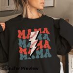 Baseball Mama Transfer, Baseball Mom, Ready To Press DTF Transfer, Heat Press Transfer, No Weeding T-Shirt Transfers - Image 3