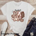 Baseball Mama Transfer, Baseball Mom, Ready To Press DTF Transfer, Heat Press Transfer, No Weeding T-Shirt Transfers - Image 3