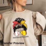 Baseball Softball Mom Transfer, Ready To Press DTF Transfer, Heat Press Transfer, No Weeding Easy To Apply, T-Shirt Transfers - Image 2