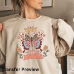 Trust Your Visions Boho Transfer, Ready For Press DTF Transfer,  Inspirational Boho Retro,  Heat Press Transfer - Image 3