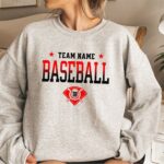 Personalized Baseball Sweatshirt, Custom Baseball Shirt, Baseball Team Shirt, Baseball Mom, Baseball Dad, Gameday Sweatshirt - Image 4
