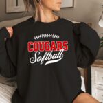 Personalized Softball Hoodie, Softball Team Sweatshirt, School Team Shirt, Gameday Sweatshirt, Softball Dad Shirt, School Spirit - Image 2
