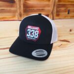 Custom Motocross Number Plate Hat, Full Color Personalized Dirt BIke Hat, Retro Trucker Style Snapback Closure, Curved Or Flat Bill Style