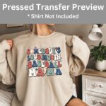 Baseball Mama Transfer, Baseball Mom, Ready To Press DTF Transfer, Heat Press Transfer, No Weeding T-Shirt Transfers - Image 5