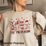 Tis The Season Baseball Transfer, Baseball Mom, Ready To Press DTF Transfer, Heat Press Transfer, No Weeding T-Shirt Transfers - Image 2