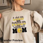 Loud And Proud Softball Mom Transfer, Ready To Press DTF Transfer, Heat Press Transfer, No Weeding Easy To Apply, T-Shirt Transfers - Image 2