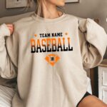 Personalized Baseball Sweatshirt, Custom Baseball Shirt, Baseball Team Shirt, Baseball Mom, Baseball Dad, Gameday Sweatshirt - Image 3