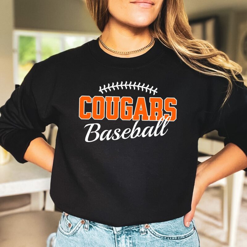 Personalized Baseball Hoodie, Baseball Team Sweatshirt, School Team Shirt, Gameday Sweatshirt, Baseball Dad Shirt, School Spirit - Image 3
