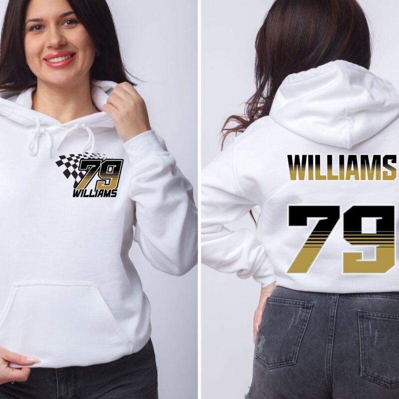 Personalized Racing Hoodie, Racing Name And Number Sweatshirt, Raceday Hoodie, Racing Gift, Adult Unisex Sizing, Gift For Him, Gift For Her - Image 3
