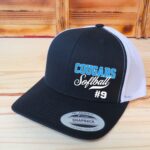 Personalized Team Name And Number Softball Hat, Personalized Softball Hat, Full Color, School Spirit, Team Spirit, Custom Softball  Hats - Image 3