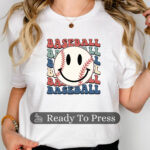 Retro Baseball Transfer, Baseball Mom, Ready To Press DTF Transfer, Heat Press Transfer, No Weeding T-Shirt Transfers - Image 2