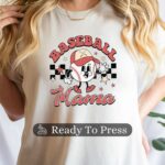 Retro Baseball DTF Transfers Bundle, Includes 10 Ready To Press Transfers, 22x60 Inch Roll, Baseball Direct To Film, Easy To Apply - Image 4