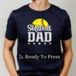 Softball Dad Transfer, Ready To Press DTF Transfer, Heat Press Transfer, No Weeding Easy To Apply, T-Shirt Transfers