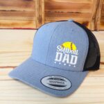 Softball Dad Hat, Retro Trucker Adjustable Mesh Snapback, Gift For Dad - Image 6