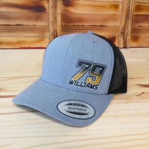 Custom Racing Number Trucker Snapback Hat