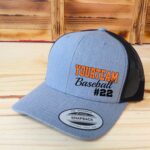 Personalized Team Name And Number Baseball Hat, Personalized Baseball Hat, Full Color, School Spirit, Team Spirit, Custom Baseball Hats - Image 2