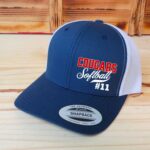 Personalized Team Name And Number Softball Hat, Personalized Softball Hat, Full Color, School Spirit, Team Spirit, Custom Softball  Hats - Image 4