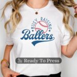 Busy Raising Ballers Baseball Transfer, Baseball Mom, Ready To Press DTF Transfer, Heat Press Transfer, No Weeding T-Shirt Transfers